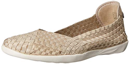 Bernie Mev Women's Braided Catwalk Light Gold Flats, 41M EU / 10.5-11 B(M) US