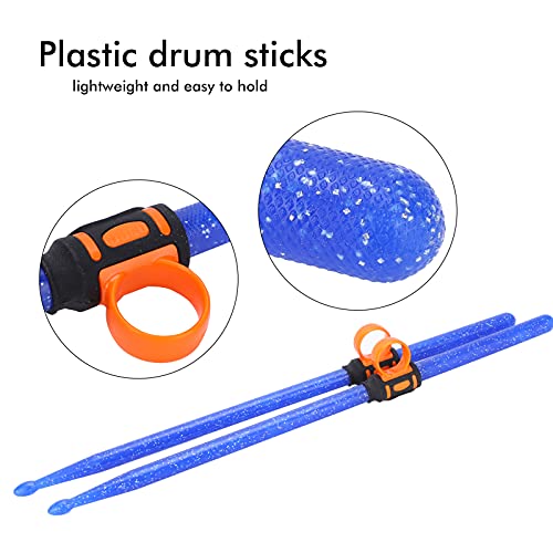 Kit de baquetas para batería y accesorios de percusión plástico miniatura 4