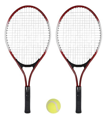 Kit de Tênis Infantil com 2 Raquetes e Bola, Ideal para Iniciantes, Cores Sortidas