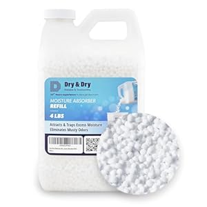 Dry & Dry Moisture Absorbers Refill Beads (4 LBS) – Dehumidifiers for Home Dehumidifier for Basement Dehumidifiers for Bedroom Small Dehumidifiers Dehumidifiers Moisture Absorbers