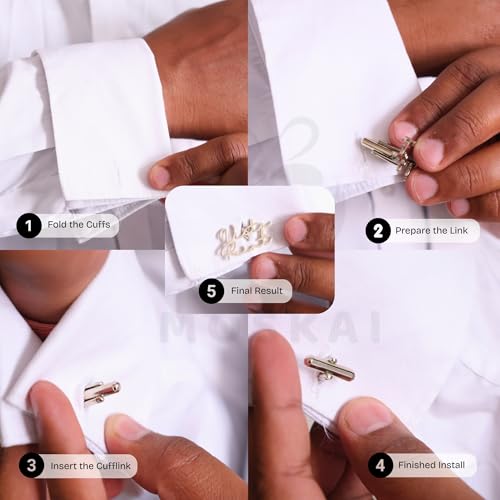 Image of Personalized Full Name Cufflinks for Men and Women | Custom Engraved Name Cuff Links | Groom Wedding Jewelry | Unique Personalized Gift for Him and Her