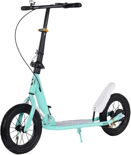 KryZaroティーンエイジャー向け折りたたみ式ダブルサスペンションスクーター|非電動 ディスクブレーキ & 幅広車輪 通勤/レジャー/輸送最適