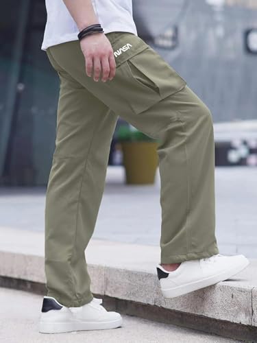 Image of DEEMOON Men's Cargo Pants Outdoor Hiking Multi-Pocket Utility Long Trousers | Men's Cargo