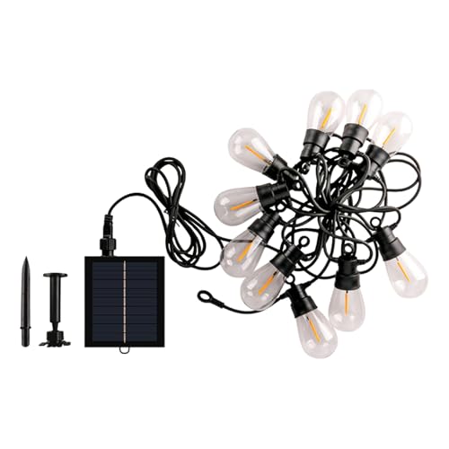 Guirlande lumineuse extérieure solaire étanche 8 modes éclairage vintage suspendu jardin patio