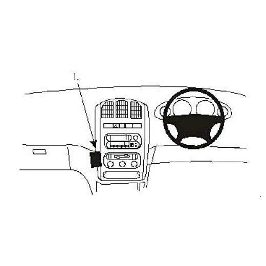 Brodit ProClip - Kit de coche para Chrysler Voyager 01-07 (para Inglaterra, ángulo de montaje)