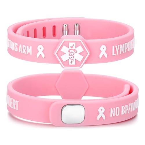 LinnaLove Medical Alert ID Bracelet Silicone ID Wristbands for women and men2