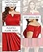 LALAGEN Women's Plus Size Vintage 1950s Party Cocktail Wedding Swing Midi Dress Red XXXL