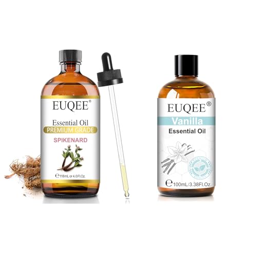 Aceite Esencial Spikenard EUQEE 118ml y Vainilla 100ml