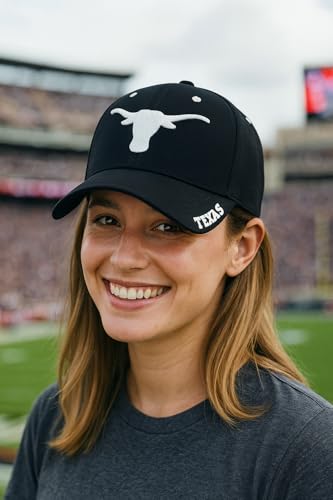 Gorra deportiva Texas Ajustable Negro/Blanco miniatura 2