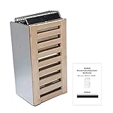 *Edelstahlmaterial*---- Diese 3,6-KW-Saunaheizung verwendet hervorragenden Edelstahl für Langlebigkeit und Rostschutz. Es verwendet auch ein zweischichtiges Design mit ausgezeichneter Wärmeableitung.