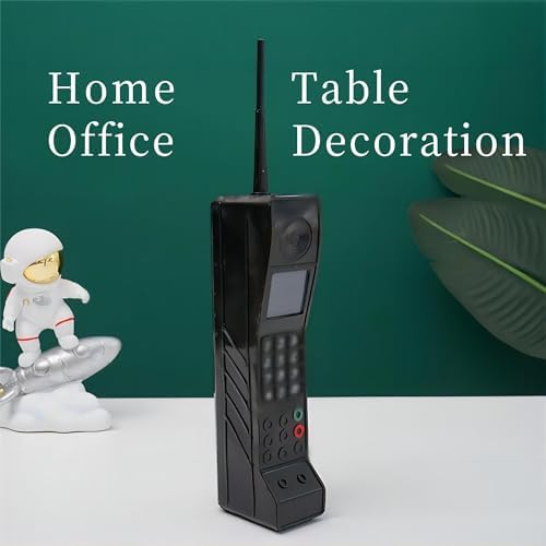 Zerodis Retro Brick Cell Phone Ornament, Black Iron Desktop Decor image 4