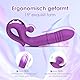 Vibrator Dildo Sexspielzeug für Frauen G-Punkt Klitoris, Sex Spielzeug für die Frau mit 10 Stoßfunktion Teleskop Vibration, Vibratorensets für Frauen Paare, Analvibrator für Sie, Masturbator Sex Toys