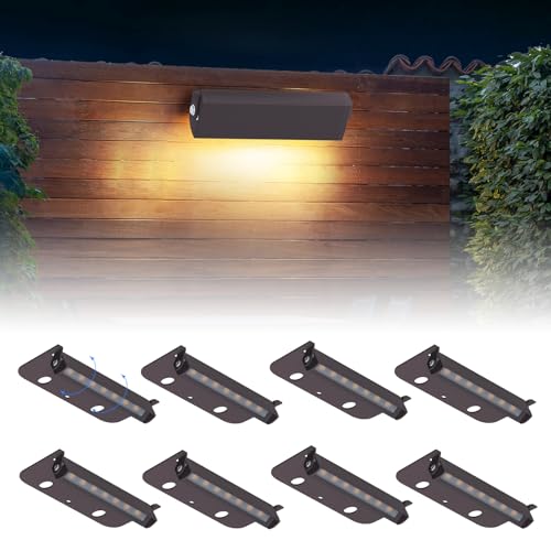 8 Packs 4inch LED 1.8W Hardscape Lighting,12V AC/DC Low Voltage Retaining Wall Light Paver Lighting,2700K Soft White Outdoor Step Light,50,000 Hours Lifespan