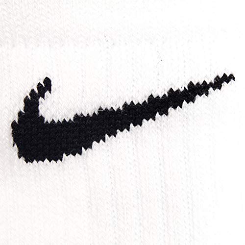 Nike Elite Basketball Crew Socks (White/Black/Black, Large) #TOP3