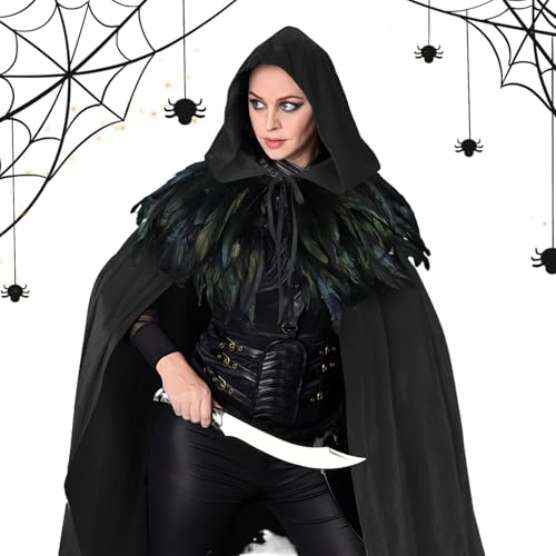 Cape déguisement Halloween en velours de qualité supérieure pour cosplay