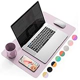 YSAGi Multifunctional Office Desk Pad, Ultra Thin Waterproof PU Leather Mouse Pad, Dual Use Desk...