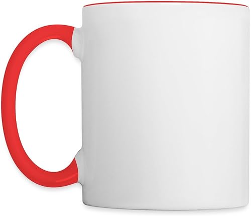 Miniatura 5 de Spreadshirt Thelwell - Taza de dos tonos con licencia de lectura ecuestre, talla única, blancorojo