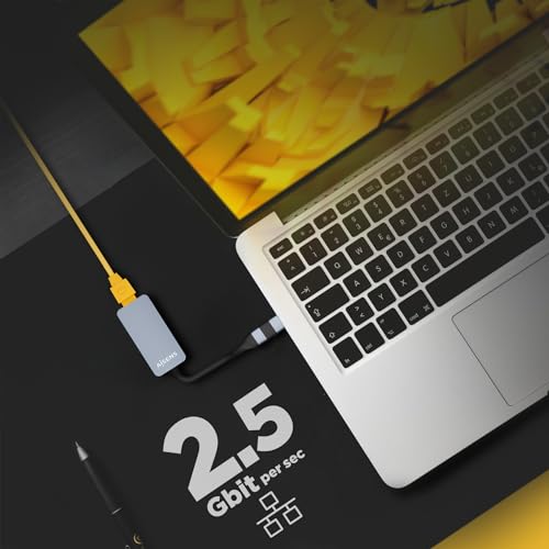 Aisens - A109-0710 - Convertitore USB3.2 Gen1 USB-A+USB-C A Ethernet 2.5G 10/100/1000/2500 Mbps, Grigio, 15 Cm - 6