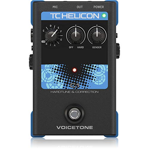 TC Helicon Voicetone C1 Hardtune & correction Pedal for Vocals