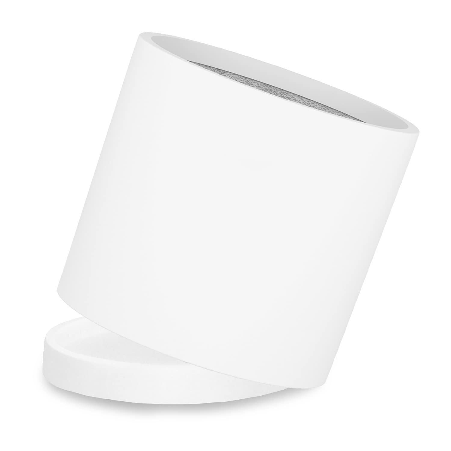 Photo 1 of Fox & Fern Planter M - Flower Pot Large Including Water Reservoir - Flower Pot High 24 cm - Planters for Indoor Plants - Flower Pot 25 cm Diameter - Large Plant Pot - Flower Pot - White 10 inch Matte White + Water Reservoir