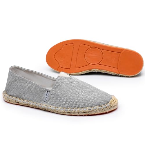 Image of Altxic Men's Closed Toe Comfortable Canvas Slip on Flat Espadrilles
