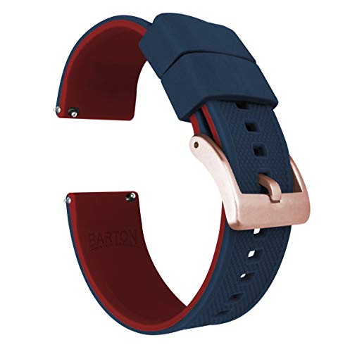 Image of BARTON Elite Silicone Watch Bands - Gold Buckle Quick Release