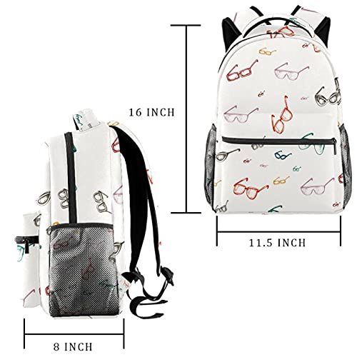 Sac à dos ordinateur portable grande capacité pour étudiant et adulte blanc