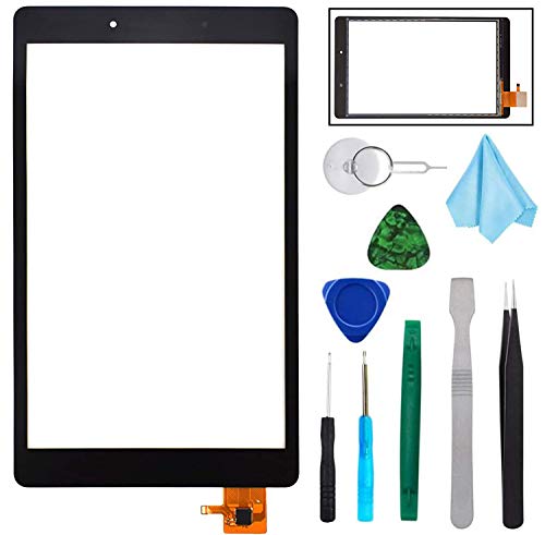 T Phael Black SM-T290 Touch Digitizer Glass Screen Replacement for Samsung Galaxy Tab A 8.0 2019 Wi-Fi SM-T290 T290(NO LCD)