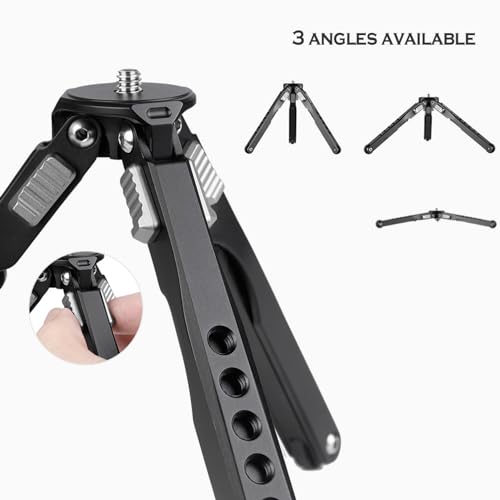 Leofoto MT-03 Tabletop Tripod, Aluminum Mini Tripod, 2 Leg