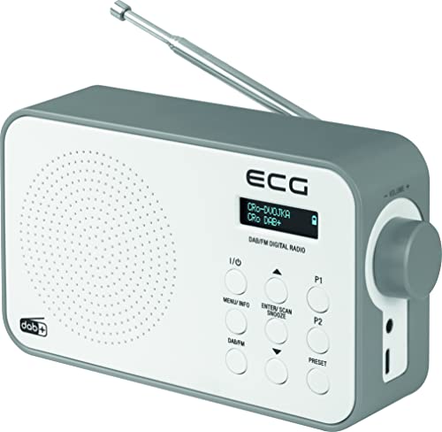 Radio Dab+ FM ECG RD 110 réveil blanc de chevet