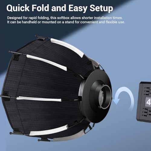 Softbox octogonal plegable Zerodis con bolsa para fotografia de retrato 5