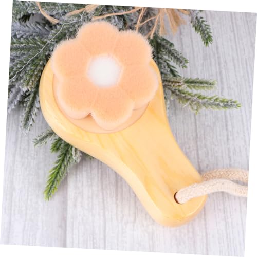 Baluue 2 Peças pano de limpeza de madeira escova facial escova de limpeza facial portátil esfoliante