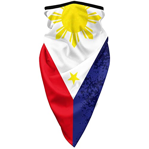 TZT Filipino Flag Windproof Sports Face Mask Suitable for Motorcycle Mask Balaclava Outdoor Riding Scarf