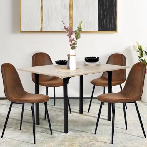 Homy Casa CHA001 Mid-Century Modern Upholstered Dining Chairs Set thumb #1