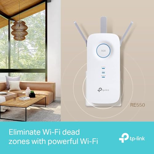 TP-Link RE550 AC1900 WiFi Extender Booster, Dual Band WiFi Booster, 3 Antennas, Gigabit Ethernet Port, Intelligent Monitor, AP Mode, APP Control, Ultimate Compatibility WiFi Mesh, Easy Setup - Image 4