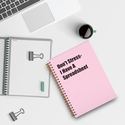 Cahier de notes Don't Stress-I Have A Spreadsheet pour réunions - 4