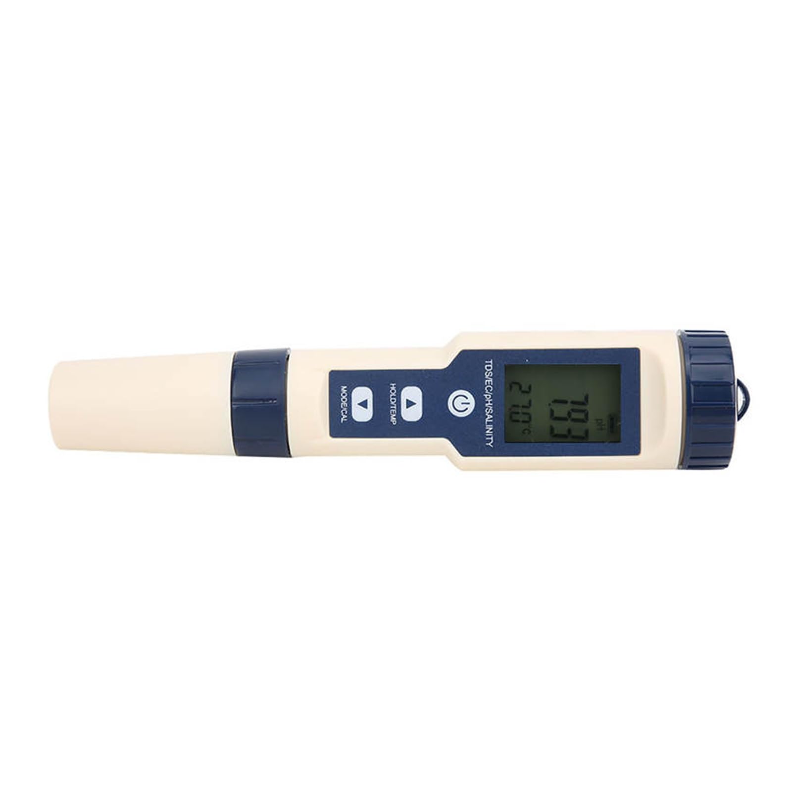 Misuratore di qualità acqua multifunzionale 5 in 1 digitale portatile PH/Salinità/Temp/TDS/EC Tester salinità,Tester preciso(No Backlight)