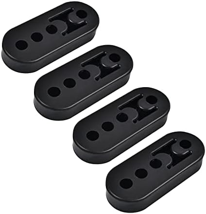 EVIL ENERGY Exhaust Hanger Rubber Adjustable Insulator Bushing Mount 4 Holes Universal 4Pcs