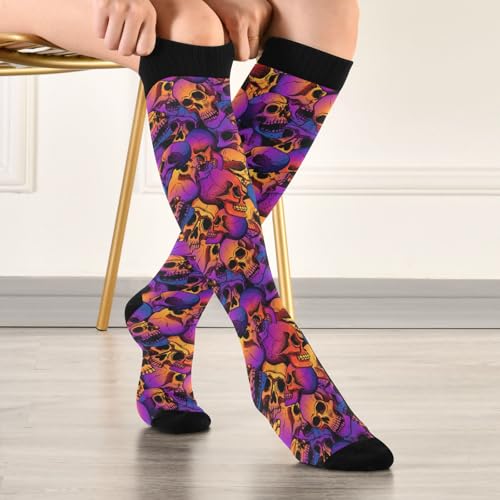 Image of Compression Socks for Women & Men, Knee High Socks for Circulation Medical Running Athletic Nurse Travel