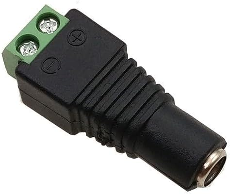 Miniatura 4 de WWZMDiB 24 conectores de barril de alimentación de 12 V CC, conector de enchufe de 0.217 in x 0.083 in (12 x macho + 12 hembra)