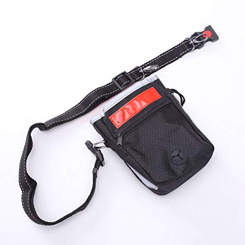 Lioobo Bolsa de tecido Oxford portátil para cães para treinamento ao ar livre, bolsos de alimentação