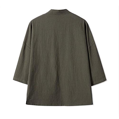 Seidarise Men's Kimono Traditional Japanese Clothing Male Cardigan Noragi Jacket Yukata Coat Haori2