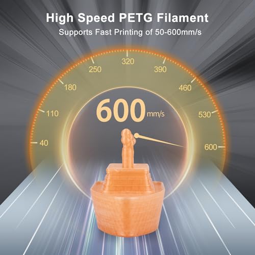 Image of IEMAI Clear PETG Filament 1.75mm Brown 1kg, Glossy Transparent Finish 3D Printer Filament Up to 600mm /s High-Speed Printing for Lampshades, Home Decor & DIY Models