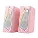 Redragon GS520 RGB Desktop Speakers, 2.0 Channel PC Computer Stereo Speaker with 6 Colorful LED Modes, Enhanced Sound and Easy-Access Volume Control, USB Powered w/ 3.5mm Cable