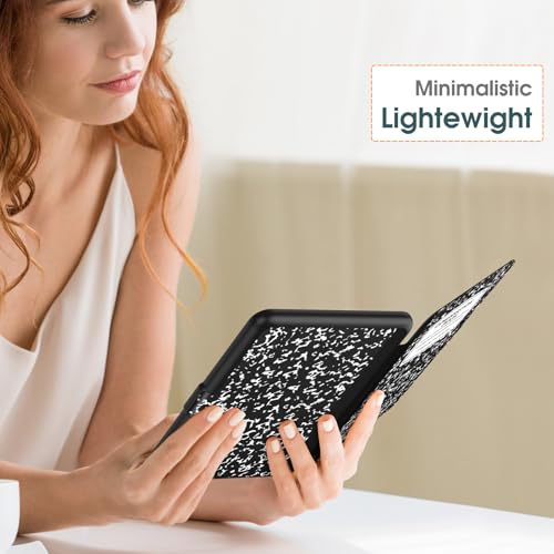 Image of Fintie Case for 7 inch All-New Kindle Paperwhite (12th Generation, 2024) and Kindle Colorsoft Signature Edition - Slim Lightweight Shell PU Leather Protective Cover with Auto Sleep /Wake, Composition Book