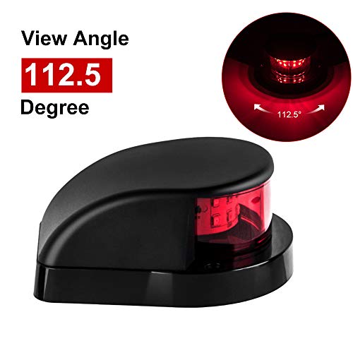 image for Sebnux LED Boat Navigation Light Red and Green LED Marine Navigation L