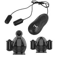 Eichel Stimulator Männer mit 12 Modi, Masturbatoren für Männer, Prostata Stimulation Männer, Vibratorensets für Männer, Sexspielzeug für Männer mit 2 Caps und 2 Bullet Vibratoren