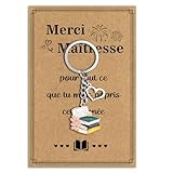 JIOMULIG Cadeau Maîtresse Maitresse d'école Fin d'Année Idee Merci...