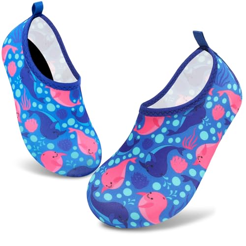 Image of VIFUUR Kids Water Shoes Girls Boys Quick Dry Aqua Socks for Beach Swim Outdoor Sports