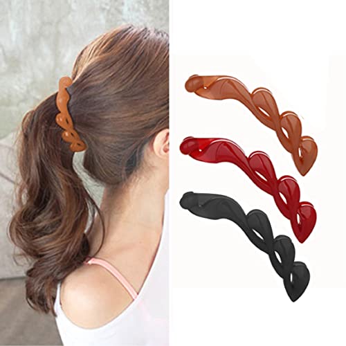 Bumlofa Bananenspangen Set – Mehrfarbige Haarklammern Für Voluminöse Frisuren